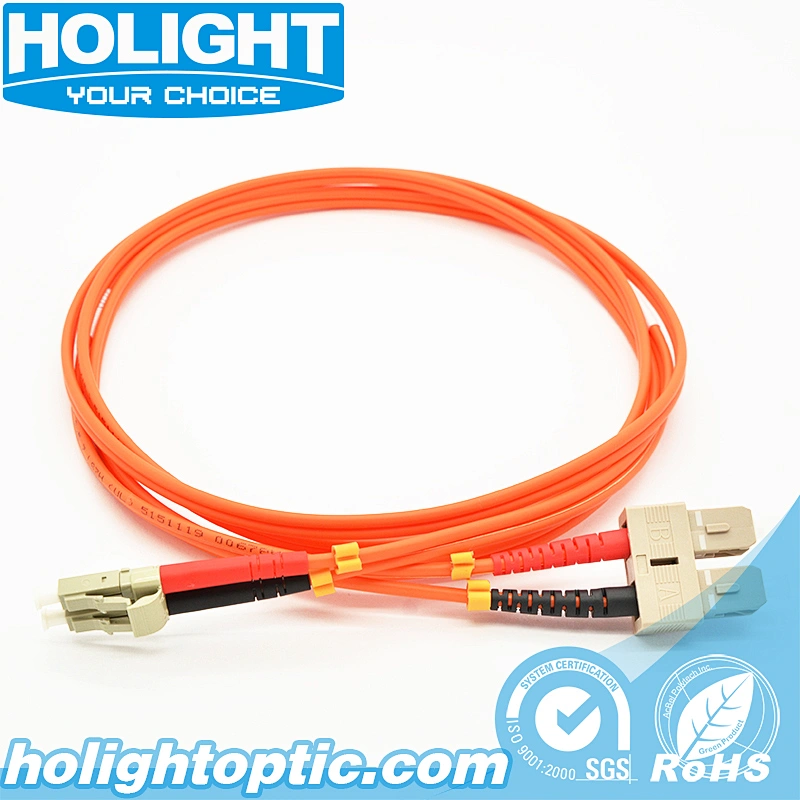 LC to SC Multimode Duplex 3.0mm fiber optic patch cable