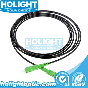 3.5mm SC/APC to SC/APC Simplex Black Fiber Optic Patch Cord