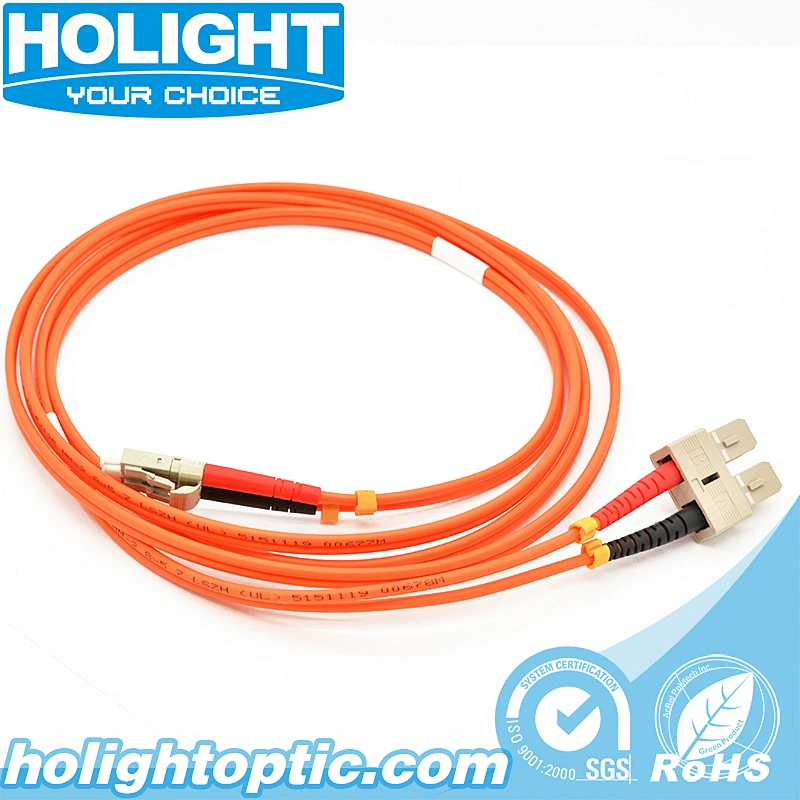 LC to SC Multimode Duplex 3.0mm fiber optic patch cable