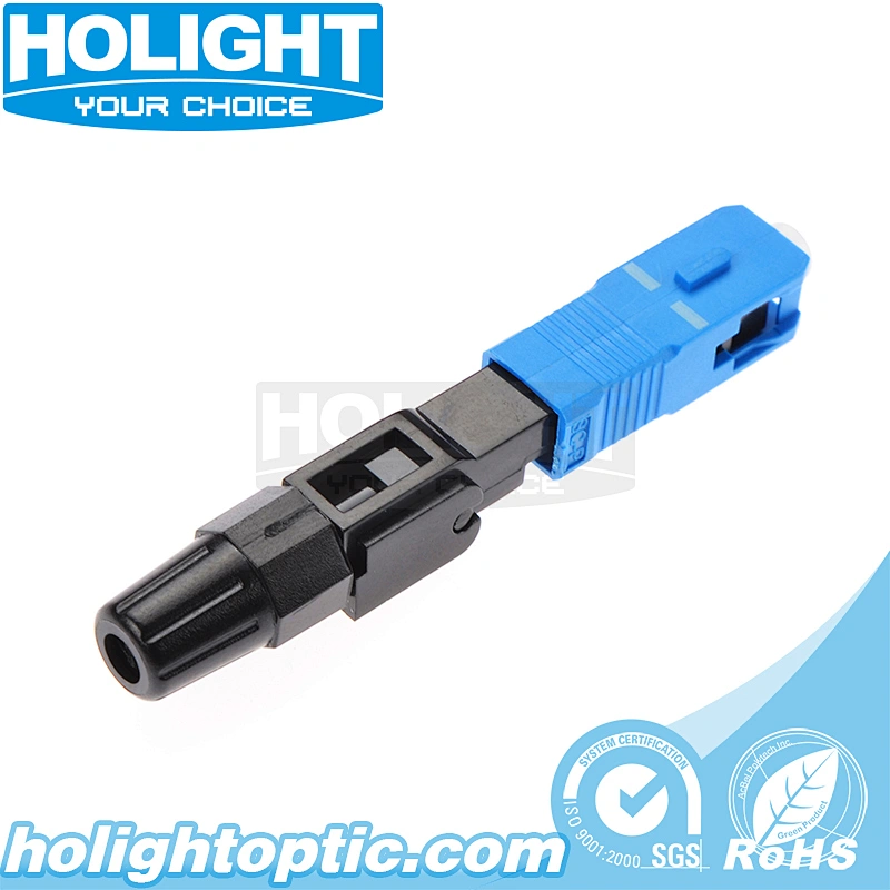 SC/UPC Pre-polished Ferrule Single Mode Blue Fast Connector