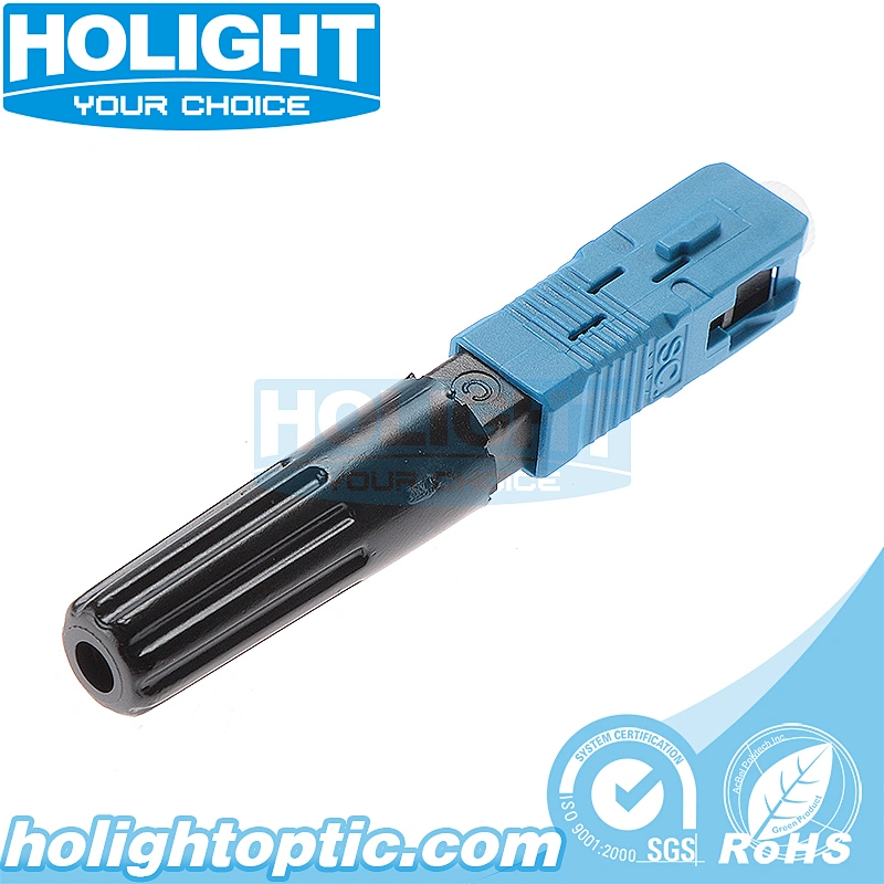 SC/UPC Pre-polished Ferrule Single Mode Blue Fast Connector