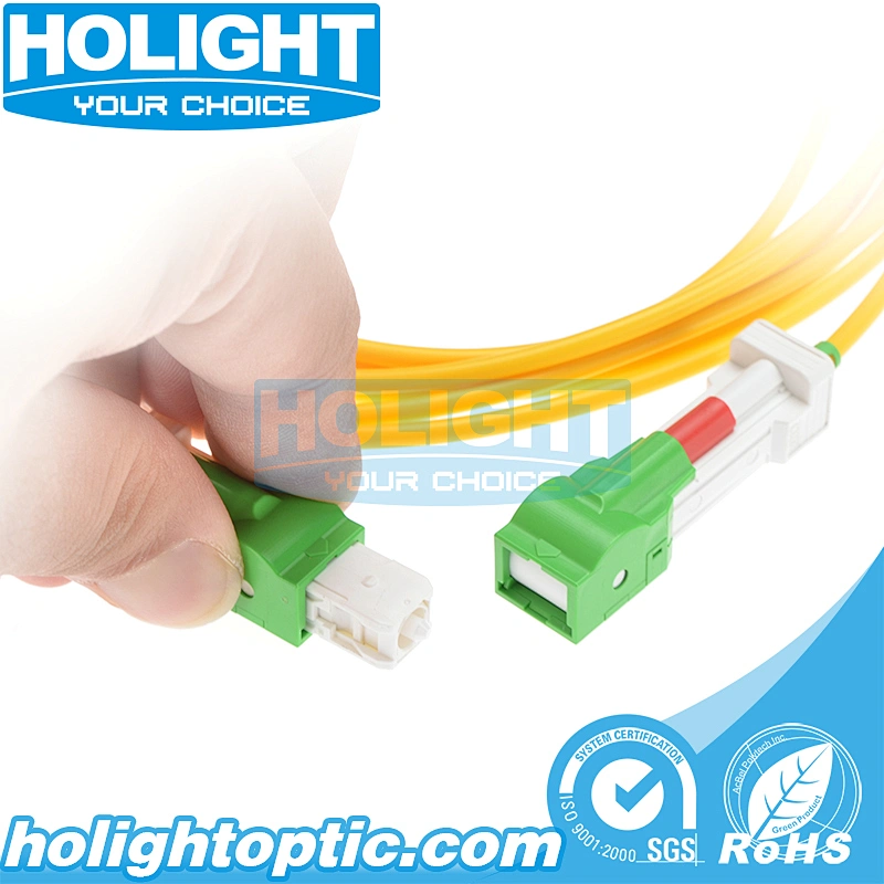 Fiber Optic SC/APC to SC/APC Single mode Simplex 3.0mm Shutter Patch Cable