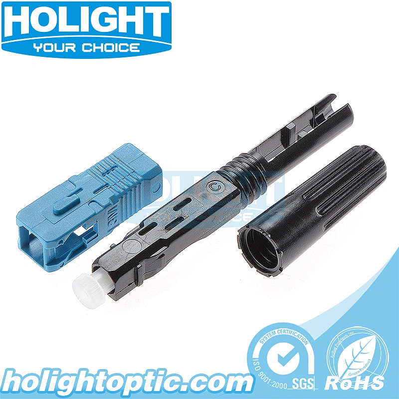 SC/UPC Pre-polished Ferrule Single Mode Blue Fast Connector