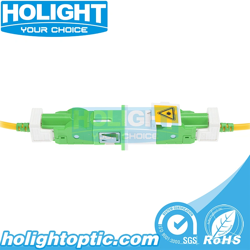 Fiber Optic SC/APC to SC/APC Single mode Simplex 3.0mm Shutter Patch Cable