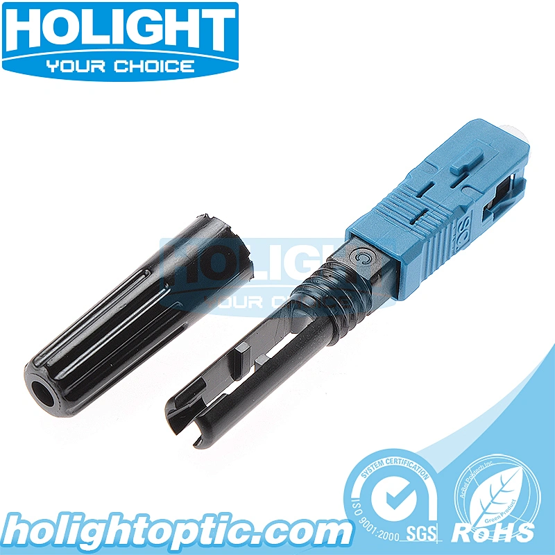 SC/UPC Pre-polished Ferrule Single Mode Blue Fast Connector