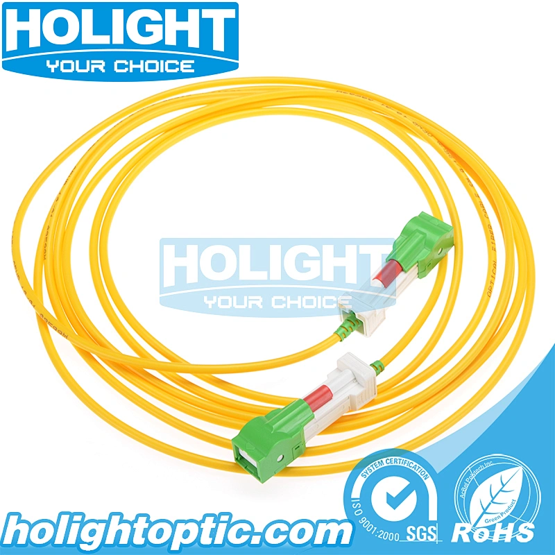 Fiber Optic SC/APC to SC/APC Single mode Simplex 3.0mm Shutter Patch Cable