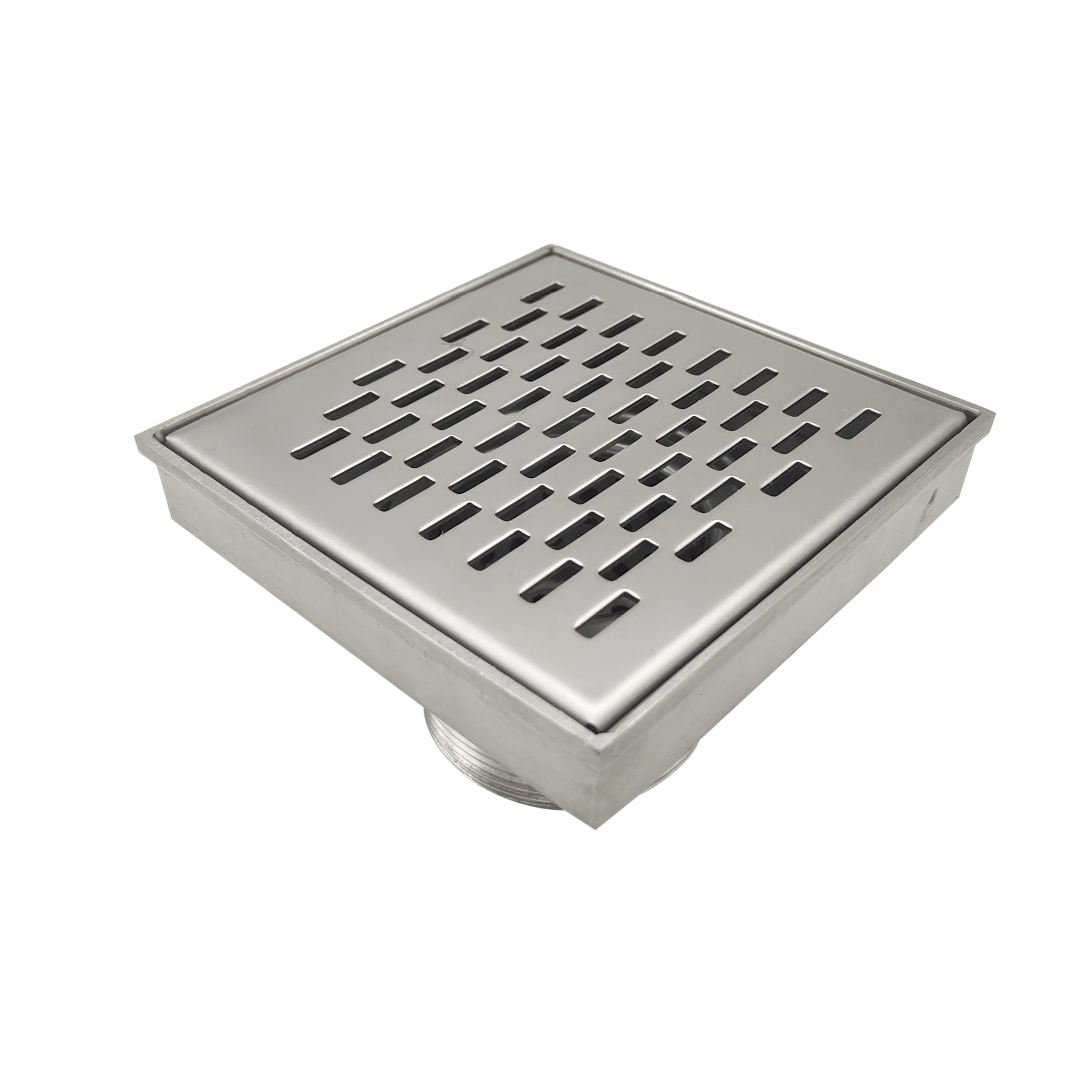 Drain de douche carré de salle de bain avec une grille de drainage d'insert de carreaux