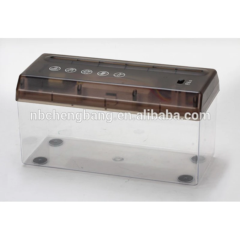 desktop/table mini USB portable powered battery strip cut paper shredder