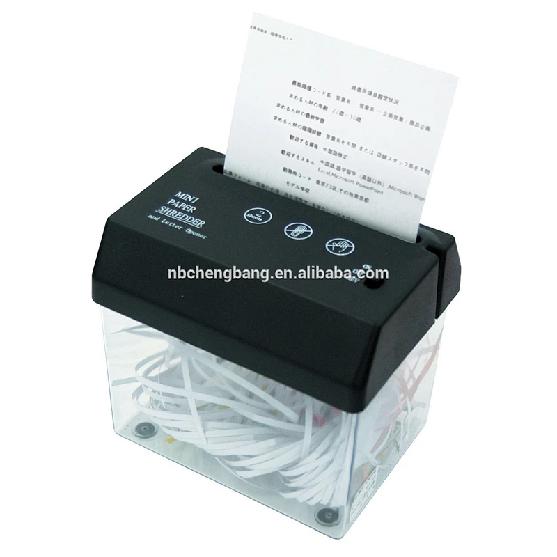 Home and office desktop USB A5 A6 strip cut document CD credit card paper shredder