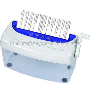 Mini plastic paper shredder for home and office