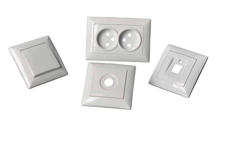 Household Injection Moulded Plastic Switch Plate Outlet Cover