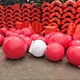 Rotomolded mold plastic pontoon flotation device