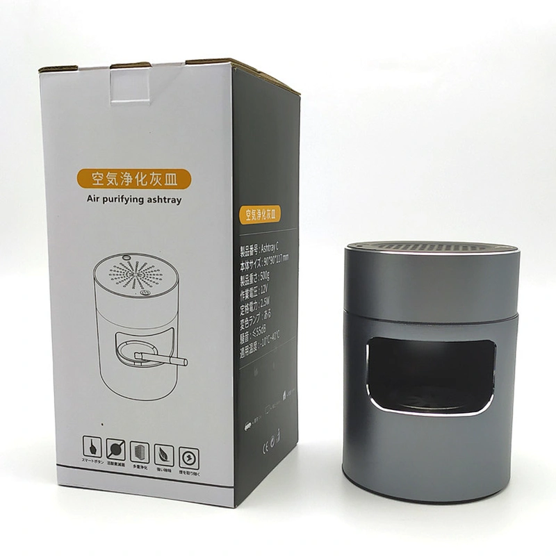 Electronic intelligent ashtray desktop air purifier C anti second hand smoke purification odor smokeless ashtray