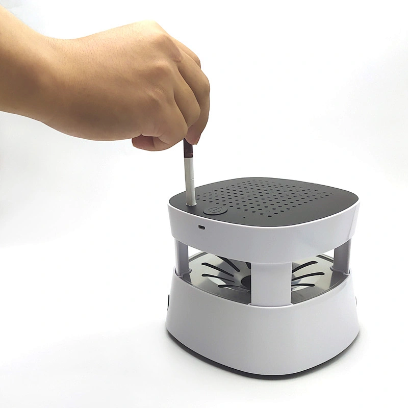 Electronic intelligent ashtray desktop air purifier second hand smoke prevention composite filter element purifying odor smokeless ashtray