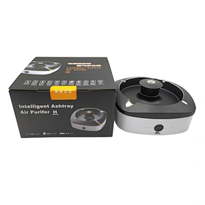 2020 new electronic intelligent ashtray air purifier anti second hand smoke anion automatic purification odor smokeless ashtray
