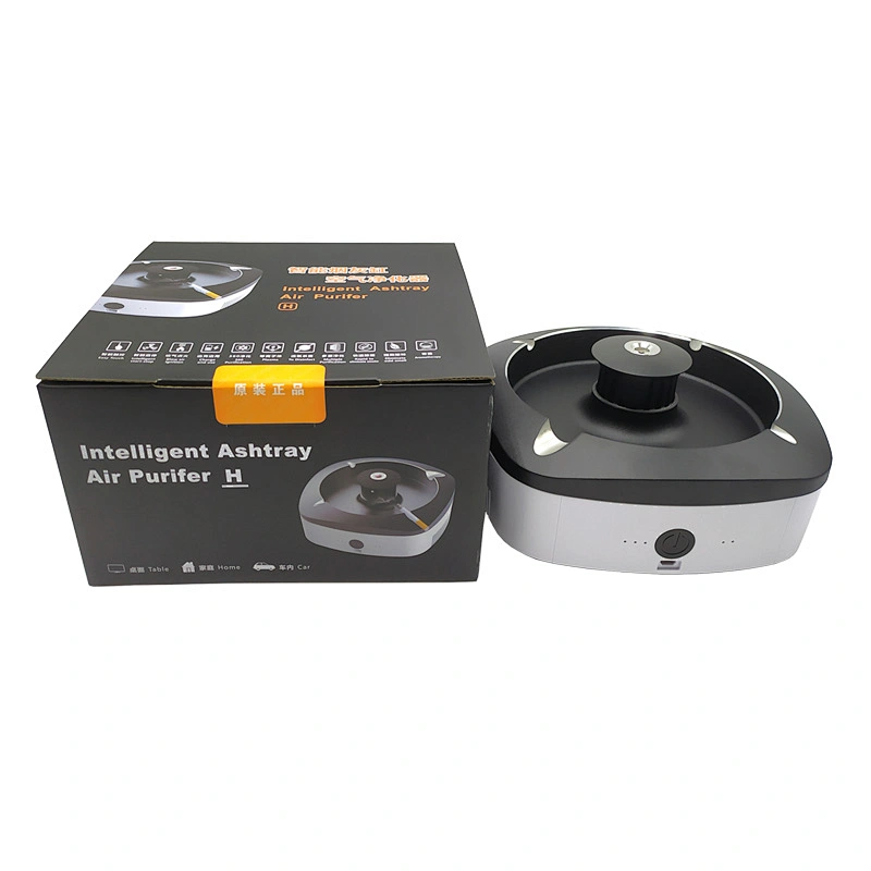 2020 new electronic intelligent ashtray air purifier anti second hand smoke anion automatic purification odor smokeless ashtray