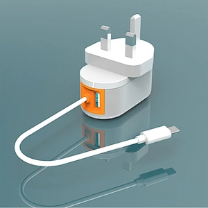 TW01A9-12W Dual USB Wall Charger with fixed cable