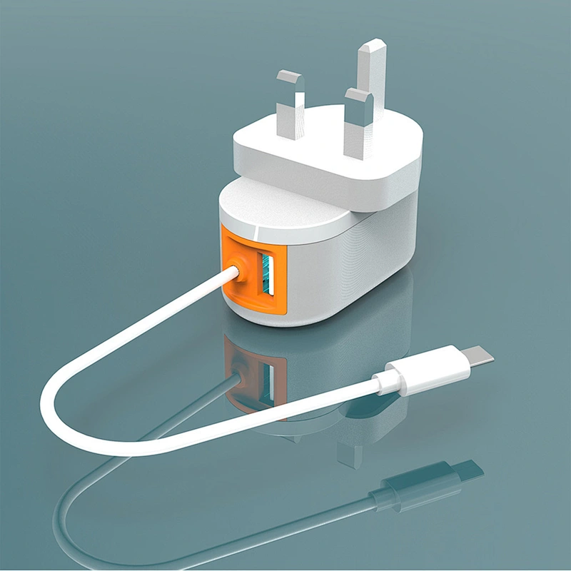 TW01A9-12W Dual USB Wall Charger with fixed cable