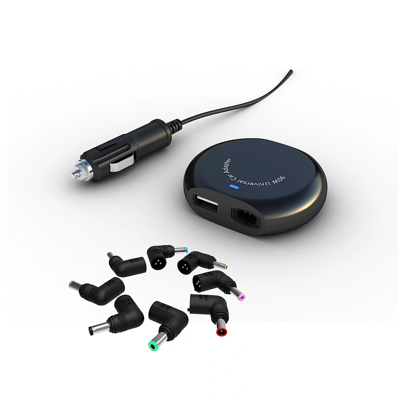 TA09C7-90W Universal Laptop Car Adapter with USB