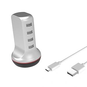 TW04A1-30W 4-Ports USB Tower Charger Station