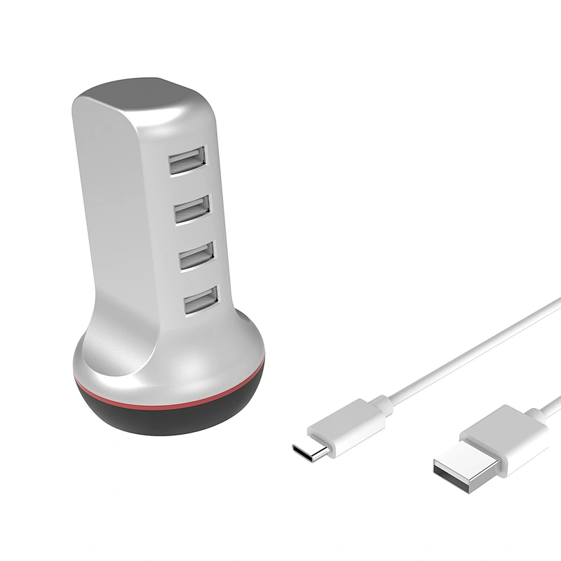 TW04A1-30W 4-Ports USB Tower Charger Station