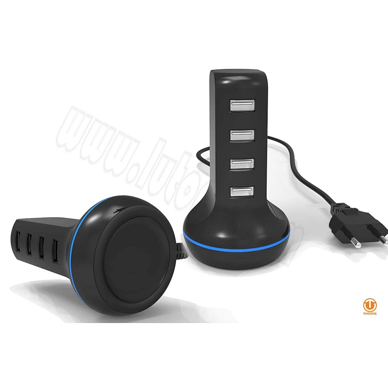 TW04A1-30W 4-Ports USB Tower Charger Station