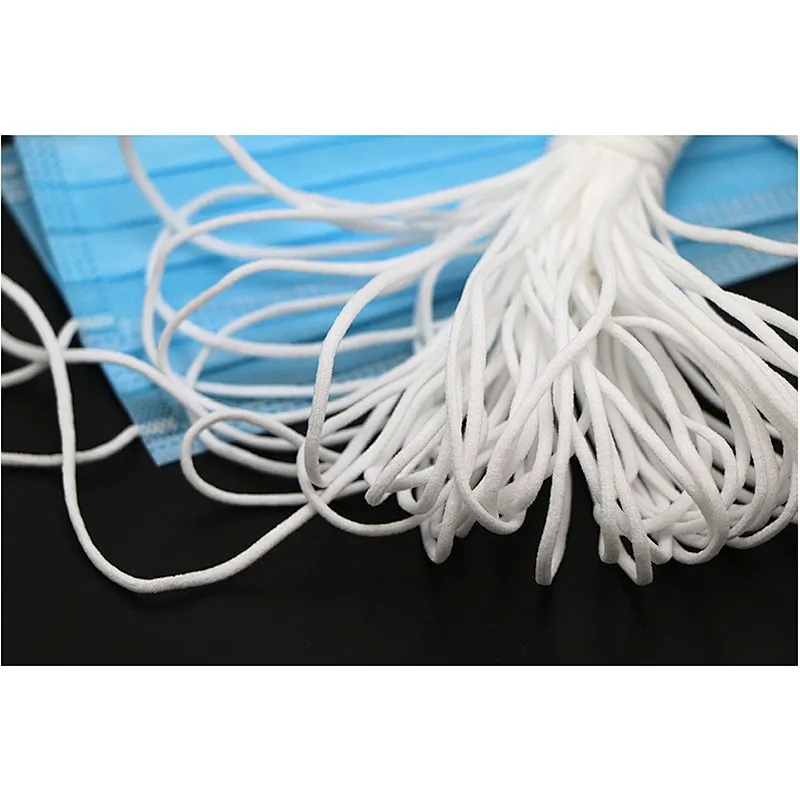 3mm,5mm elastic cord elastic string mask rope elastic cord mask ear loop medical face mask string mask rope elastic cord mask ear loop medical face mask string