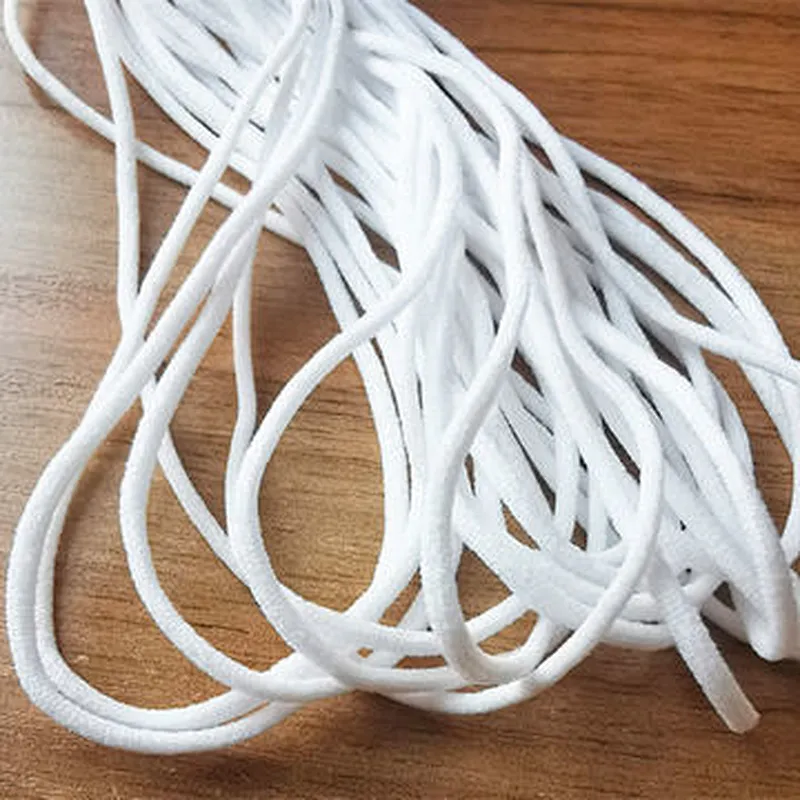 3mm,5mm elastic cord elastic string mask rope elastic cord mask ear loop medical face mask string mask rope elastic cord mask ear loop medical face mask string