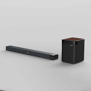 High power 80W  2.1 TV soundbar with Fabric design for home theater