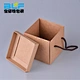 kraft paper box slide open box with pp handle