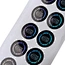 gloss shiny vinyl round mirror silver lamination stickers