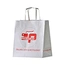 Custom Fashion Recyclable Printed Pattern Packing White/Brown Kraft Paper Bags With Twisted