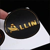 matte black hot stamping car paper sticker