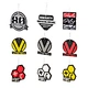Custom shape design Logo scented fragrance card hanging paper air freshener car air freshener
