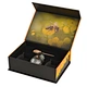 Luxury Paper Cardboard Honey Jar Bottle Packaging Black Elegant Magnetic Honey Box