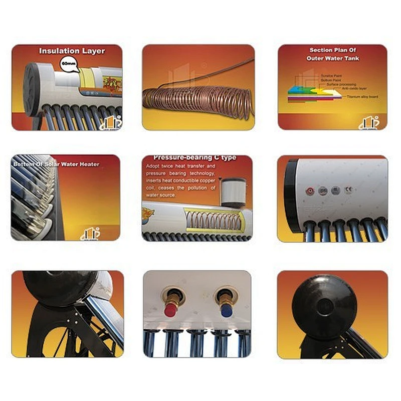 Pre-heated Copper Coil Solar Water Heater
