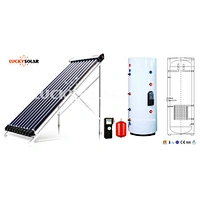 Seperated pressure bearing type single copper coil tank system