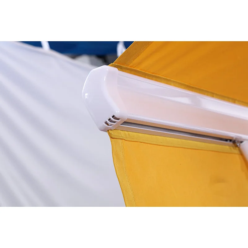 Polyester Or Acrylic Fabric Motorized Aluminum Free Standing Retractable Double Sided Awning