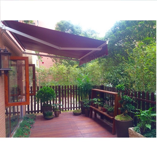 Aluminum Commercial Manual Folding Arm Canopy Awning