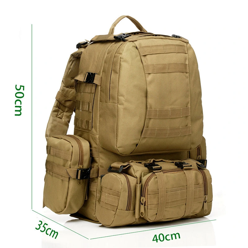 4-in-1 large rucksack 50L Tactical Backpack