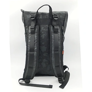 Roll  top backpack with buckle