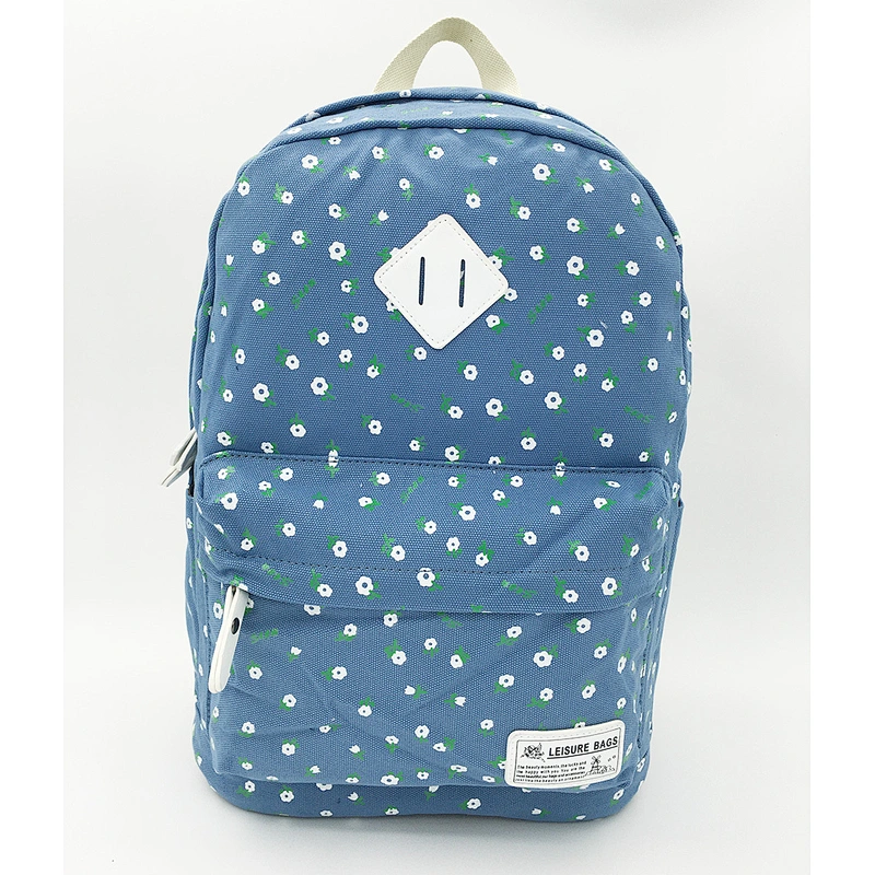 Canvas school Girl backpack printing