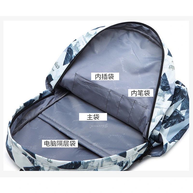 Light weight Leisure printed backpack bag