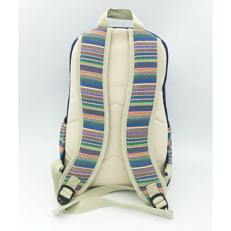 Cotton canvas school backpack bag