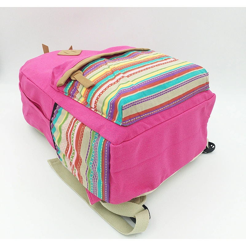Cotton canvas school backpack
