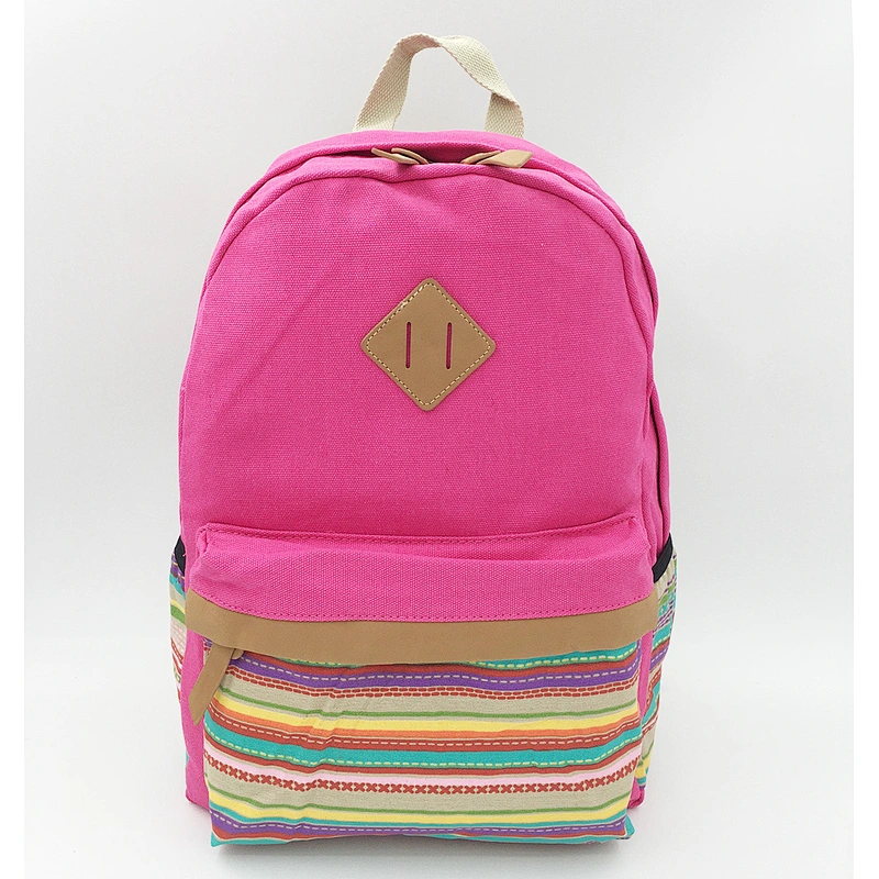 Cotton canvas school backpack