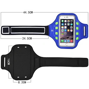 LED button battery light emitting armband