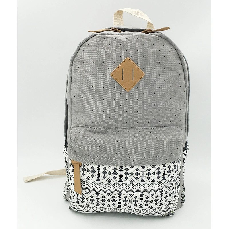 Cotton canvas school backpack