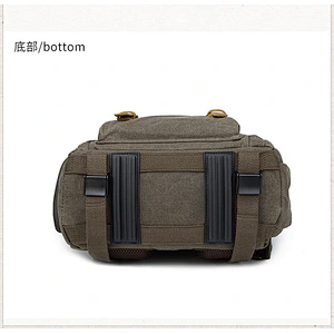Waterproof Canvas Camera Bag Retro Travel Backpack