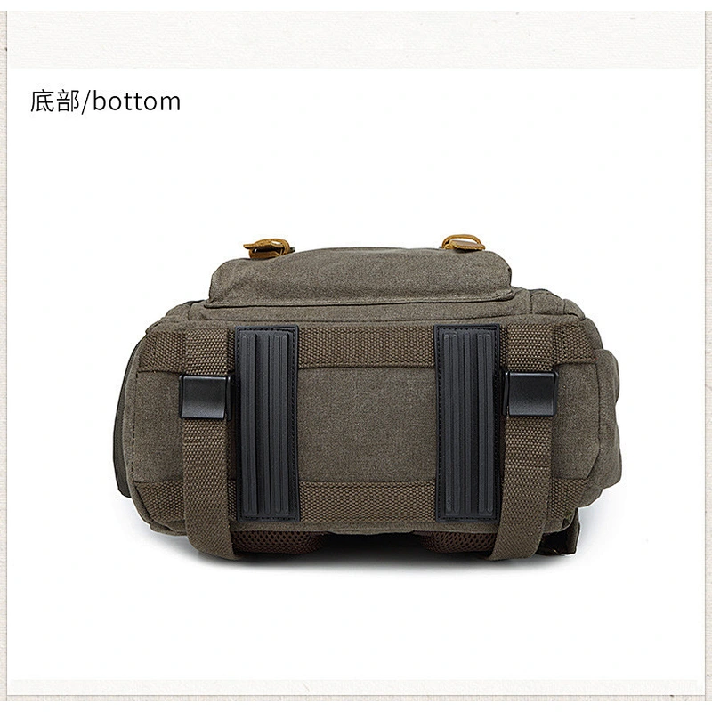 Waterproof Canvas Camera Bag Retro Travel Backpack